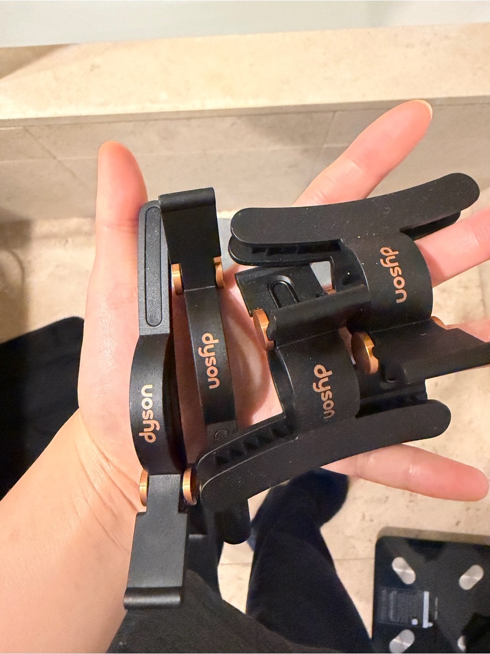 Dyson Black and Copper Accessory Clips Pack